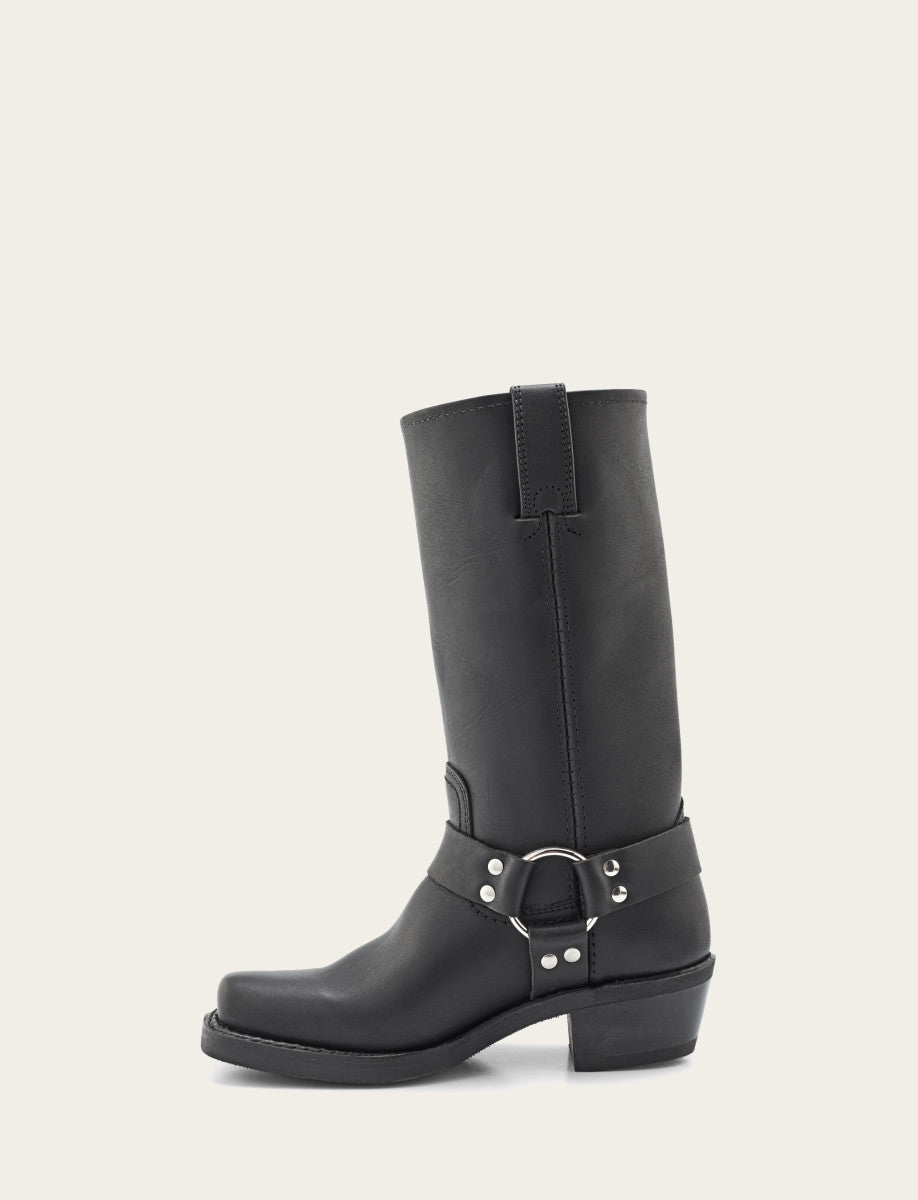 Women's Black Harness 12R Boots - Black
