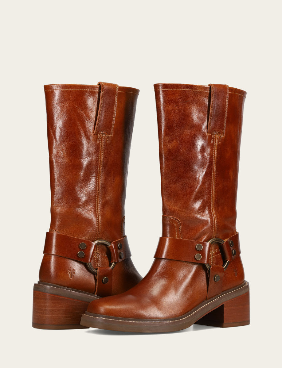 Women’s Amber Knee-High Kate Harness Boot - Amber