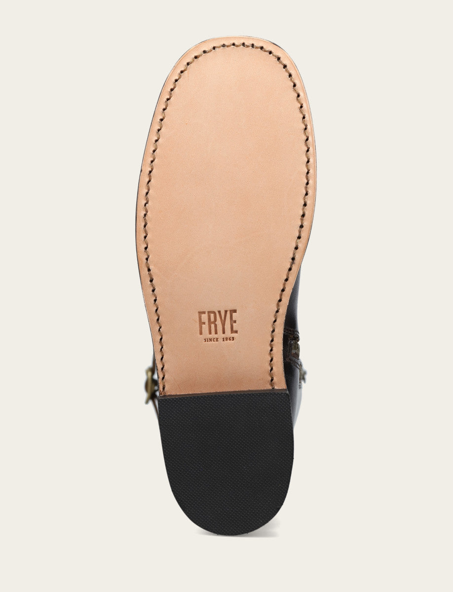 Women's Bourbon Campus Low Heel Tall Riding Boot - Bourbon