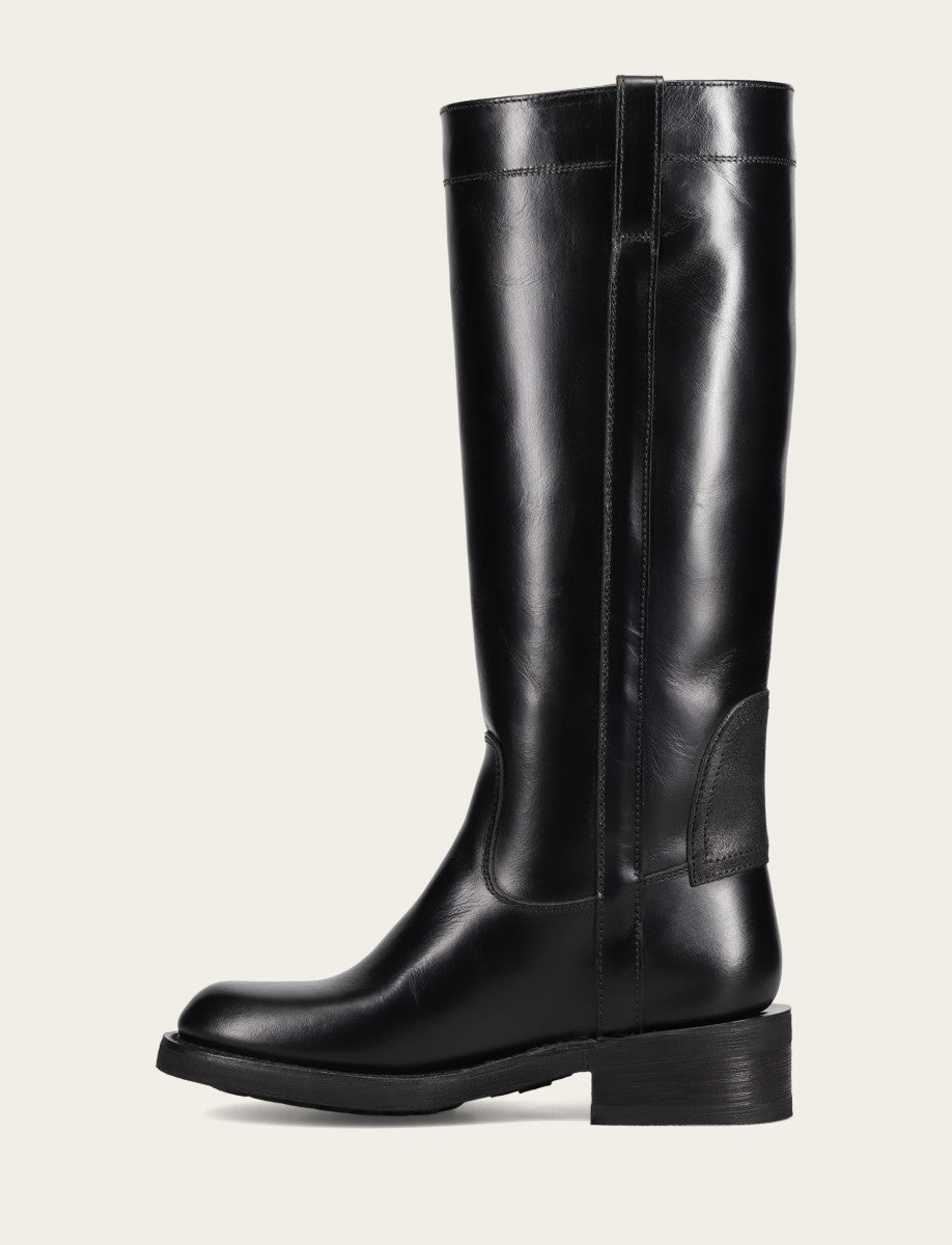 Women's Black Viv Riding Boot - Black