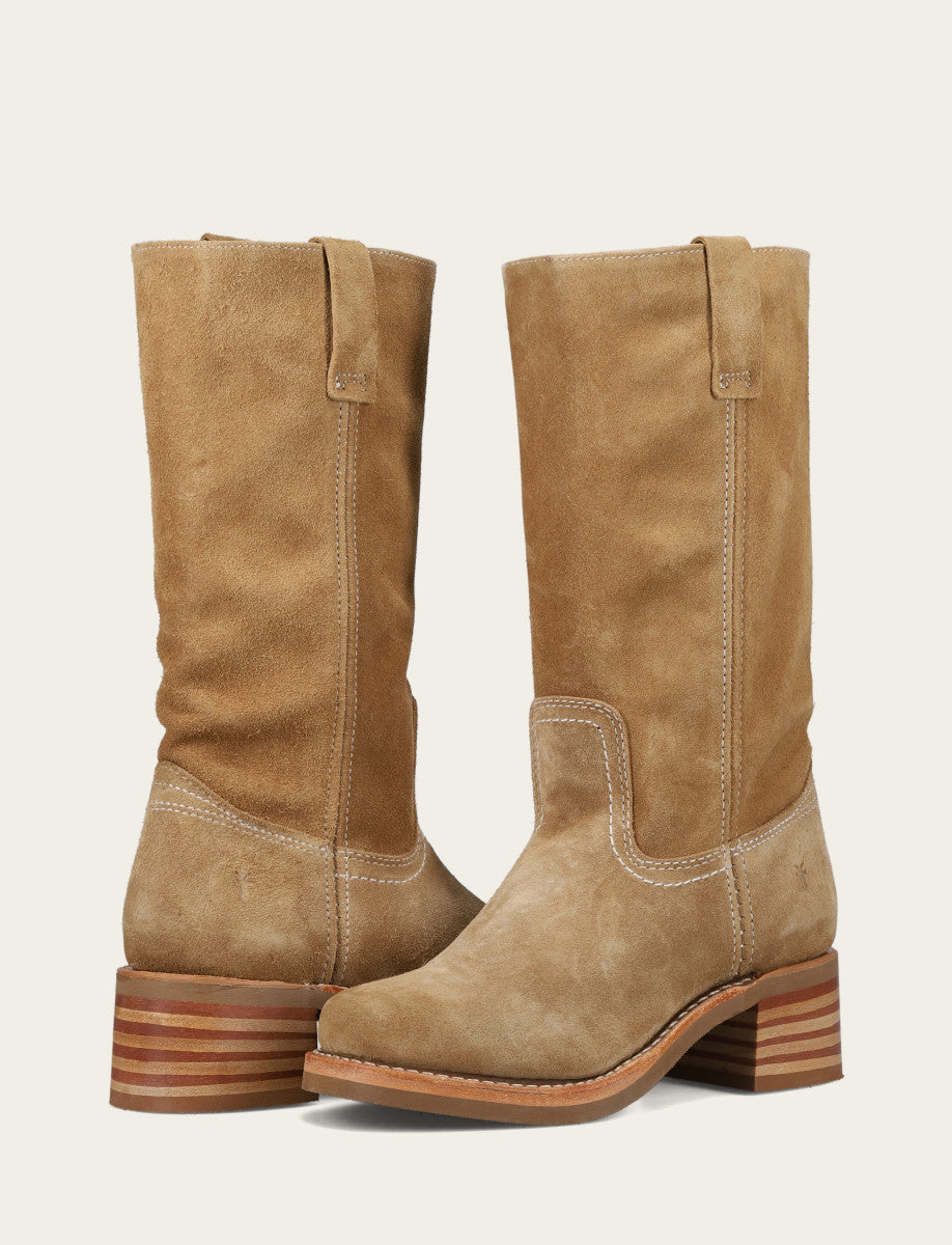 Women's Tan Buck Campus 12R Boots - Tan Buck