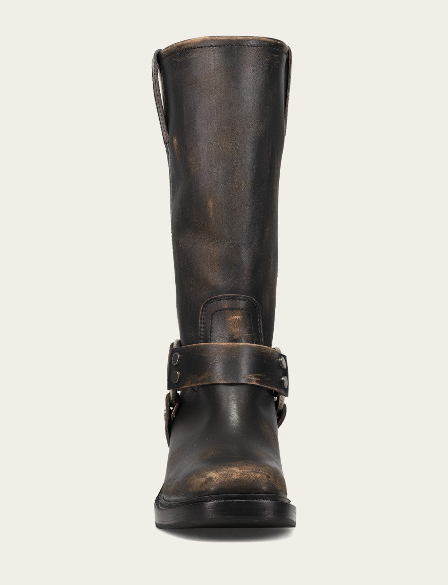 Women's Distressed Black Kate Harness Boot - Distressed Black