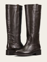 Women's Dark Brown Viv Riding Boot - Dark Brown