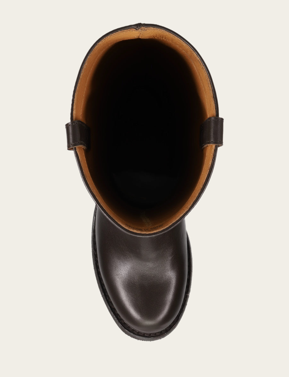 Women's Dark Brown Viv Riding Boot - Dark Brown