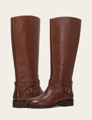 Women's Walnut Melissa Belted Riding Boot - Walnut