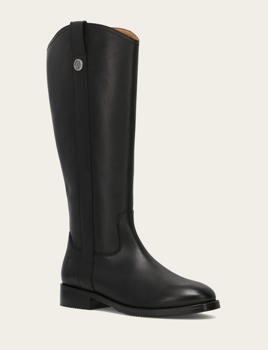 Women's Black Melissa Button Tall Inside Zip Boot - Black