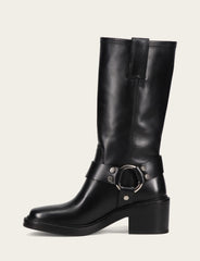 Women's Black Kate Harness Boots - Black