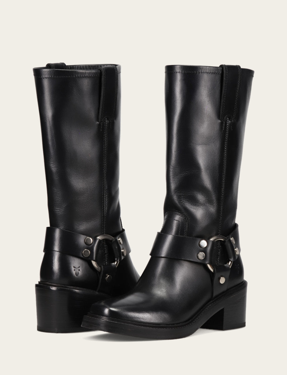 Women's Black Kate Harness Boots - Black
