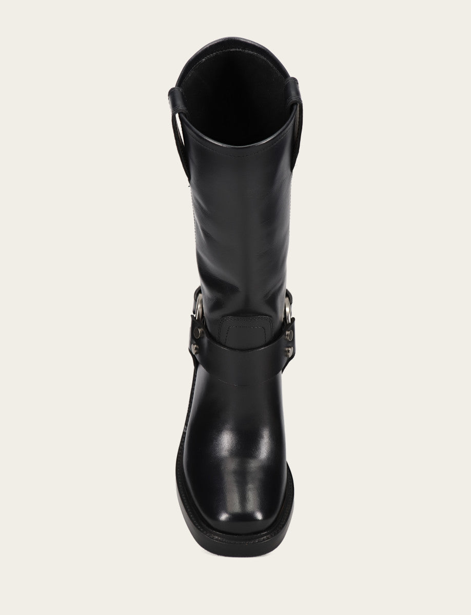 Women's Black Kate Harness Boots - Black
