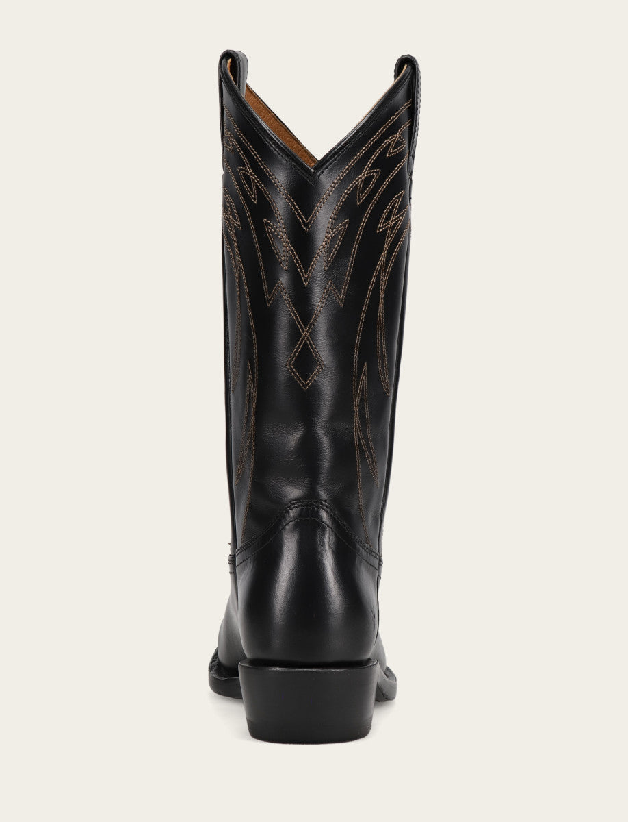 Women's Black Billy Pull On Deco Stitch Boots - Black