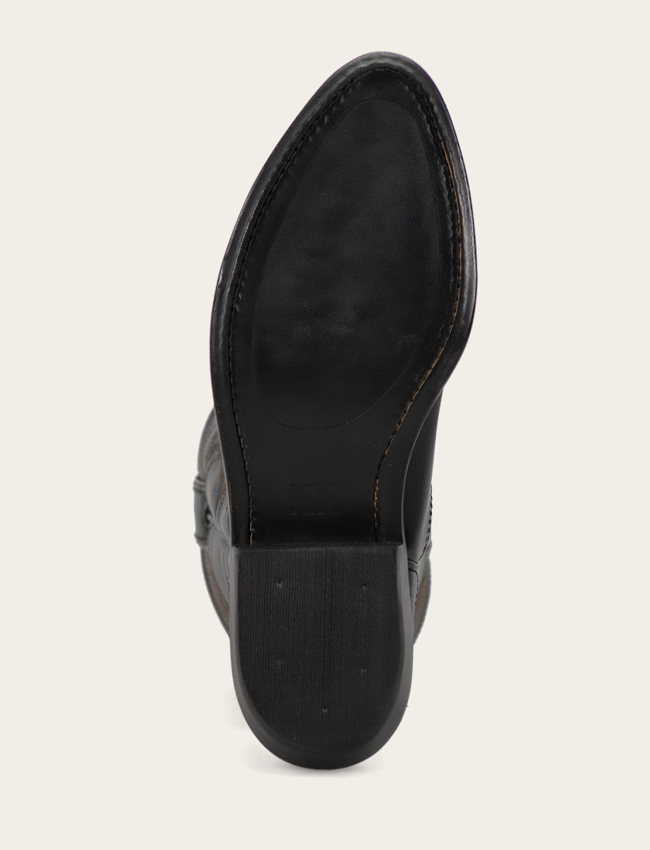 Women's Black Billy Pull On Deco Stitch Boots - Black