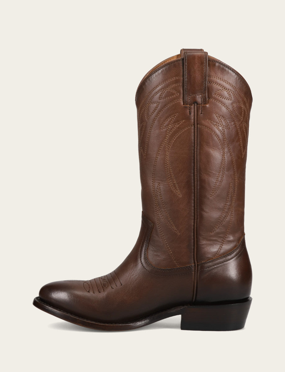 Women's Bourbon Billy Pull On Deco Stitch Boots - Bourbon