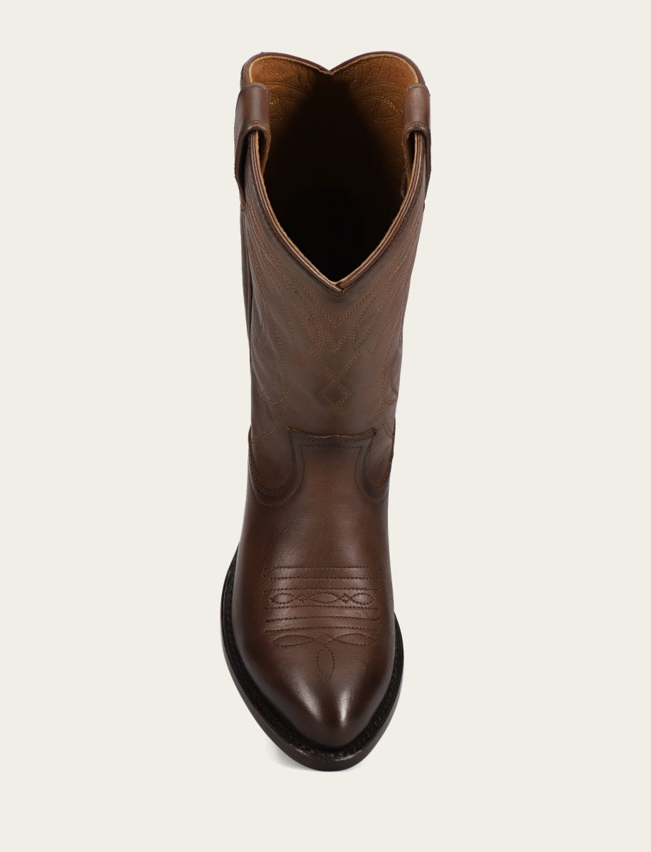 Women's Bourbon Billy Pull On Deco Stitch Boots - Bourbon