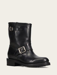 Women's Black Viv Short Engineer Boot - Black