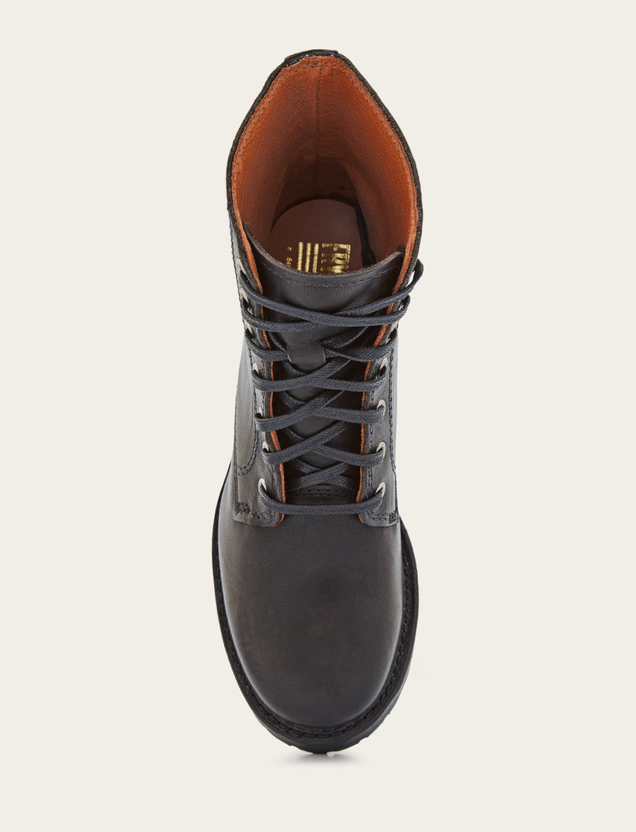 Women's Black Sabrina 6G Lace Up Boots - Black