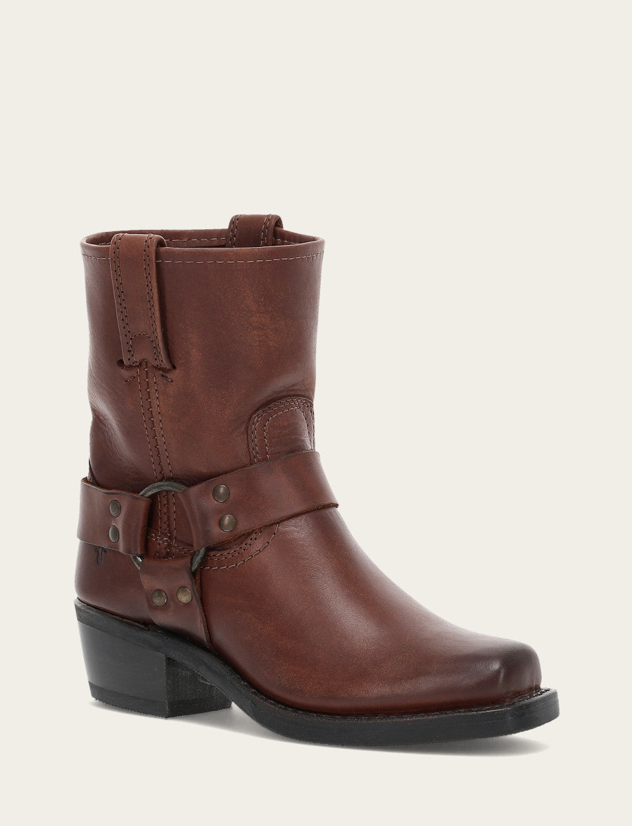 Women's Cognac Harness 8R Boots - Cognac