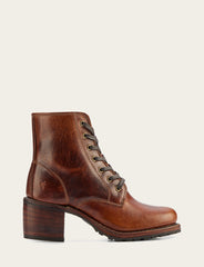 Women's Cognac Sabrina 6G Lace Up Boots - Cognac