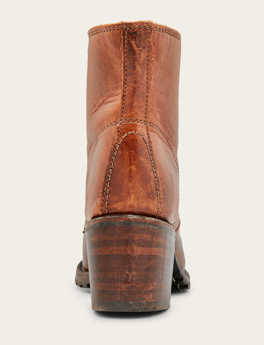 Women's Cognac Sabrina 6G Lace Up Boots - Cognac