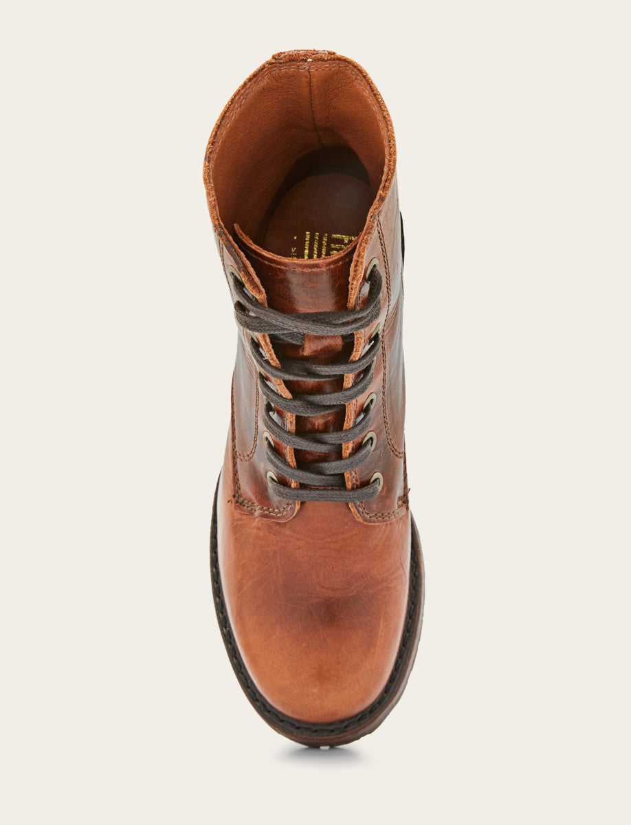 Women's Cognac Sabrina 6G Lace Up Boots - Cognac