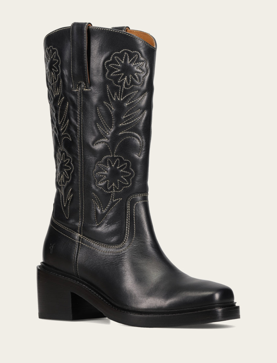 Women's Black Kate Deco Stitch Boot - Black