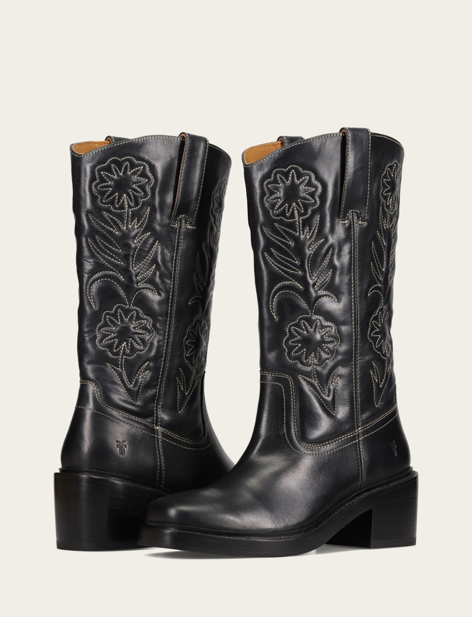 Women's Black Kate Deco Stitch Boot - Black
