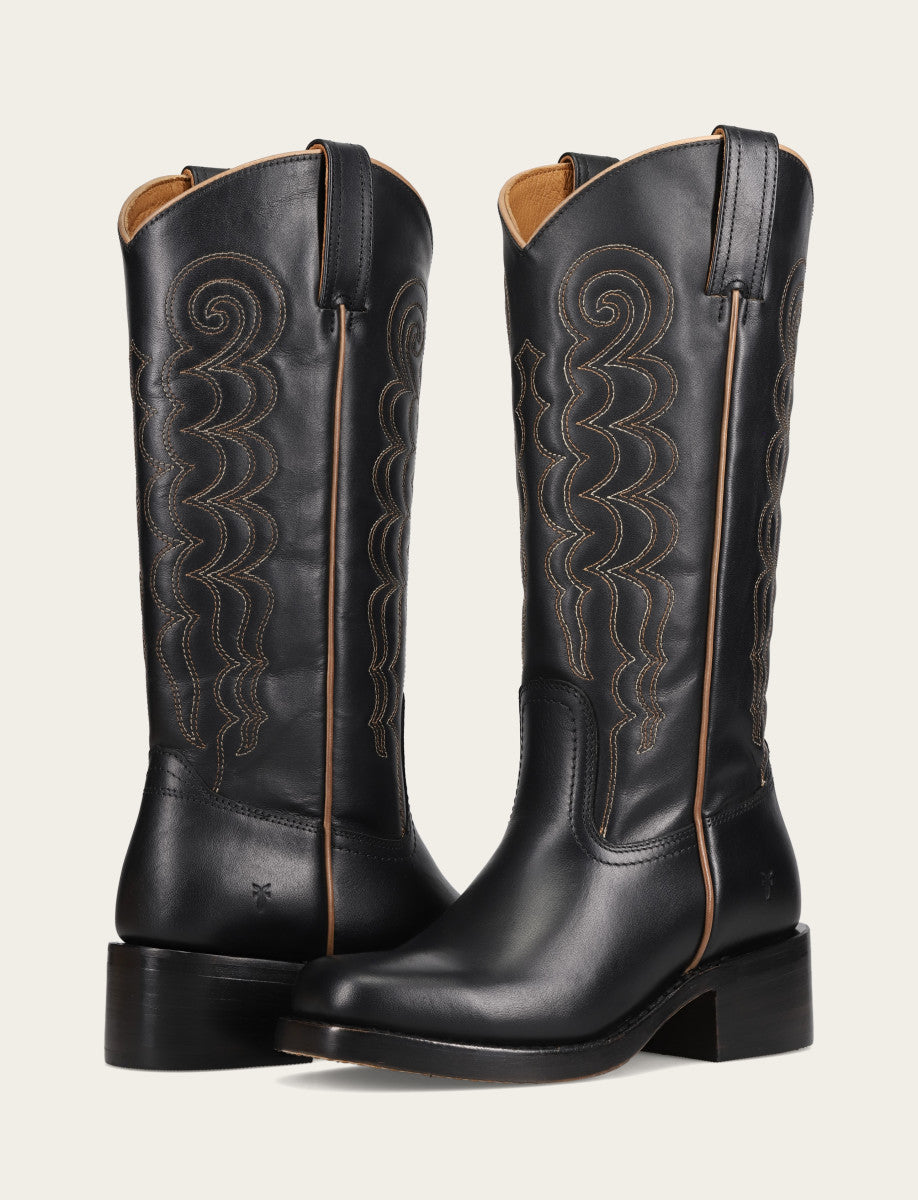 Women's Black Campus Deco Stitch Boot - Black