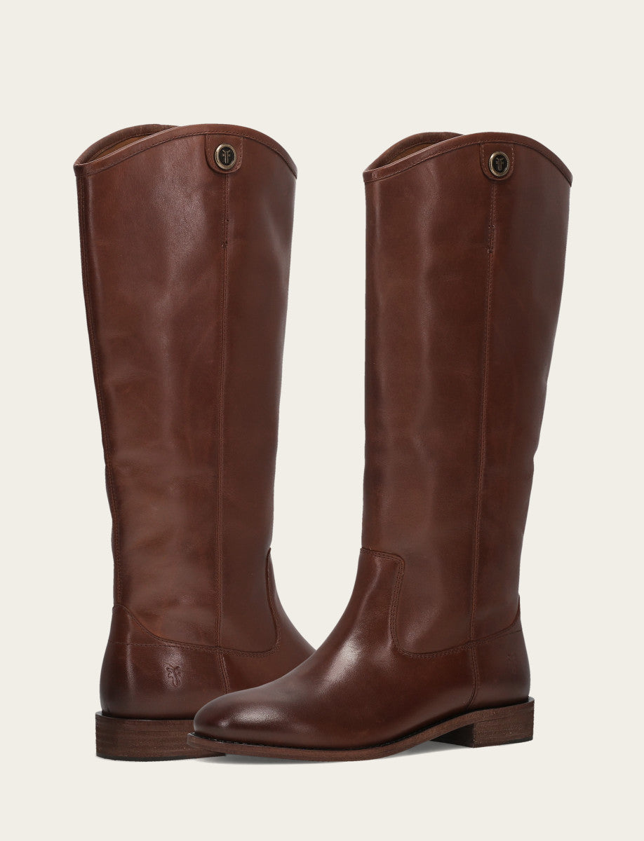 Women’s Cognac Wide Calf Melissa Button 2 Tall Boots | Frye - Cognac
