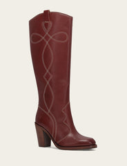 Women's Cranberry Corinne Tall Deco Stitch Boot - Cranberry