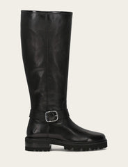 Women's Black Olivia Buckle Tall Boot - Black