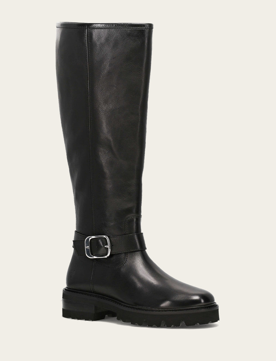 Women's Black Olivia Buckle Tall Boot - Black