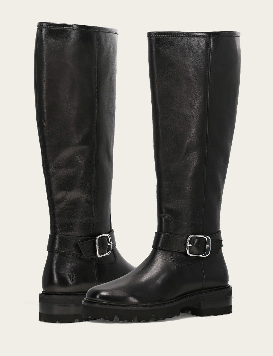 Women's Black Olivia Buckle Tall Boot - Black