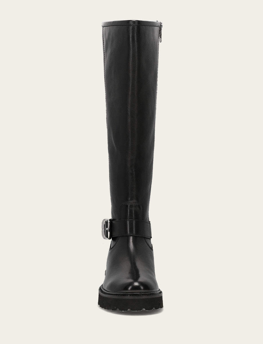 Women's Black Olivia Buckle Tall Boot - Black