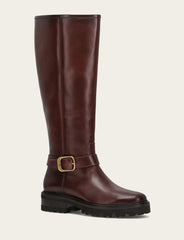 Women's Bourbon Olivia Buckle Tall Boot - Bourbon