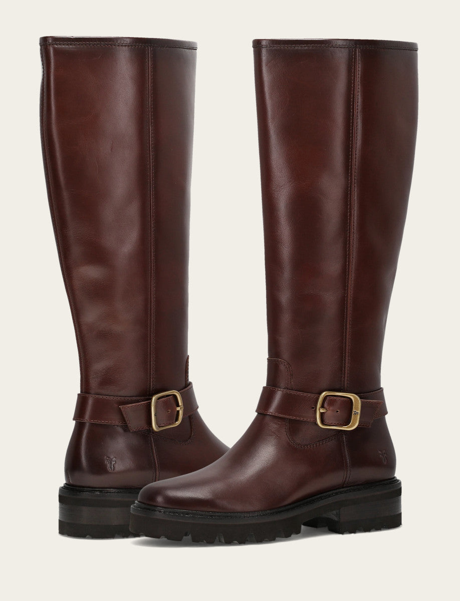 Women's Bourbon Olivia Buckle Tall Boot - Bourbon