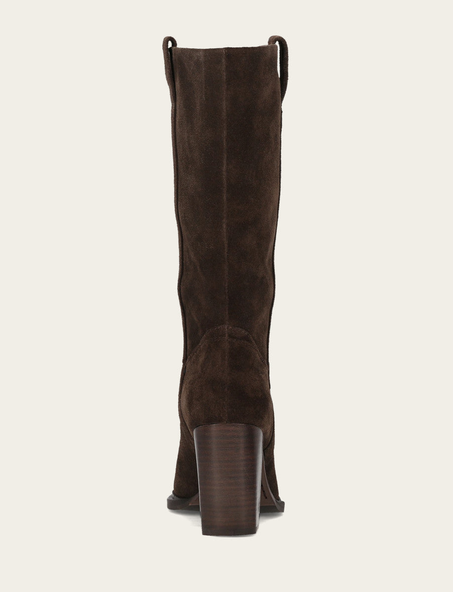 Women's Dark Brown Alex Slouchy Mid Boot - Dark Brown