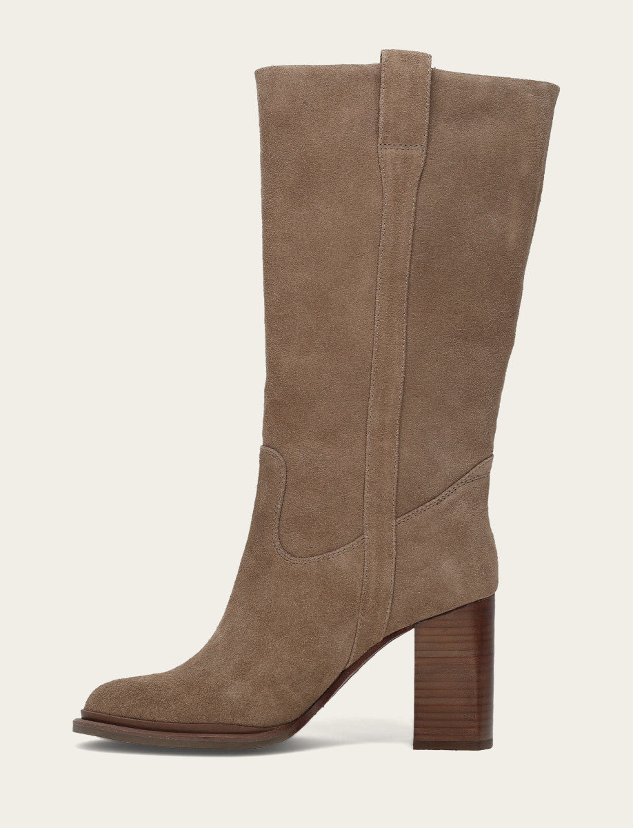 Women's Dark Taupe Alex Slouchy Mid Boot - Dark Taupe