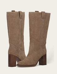 Women's Dark Taupe Alex Slouchy Mid Boot - Dark Taupe