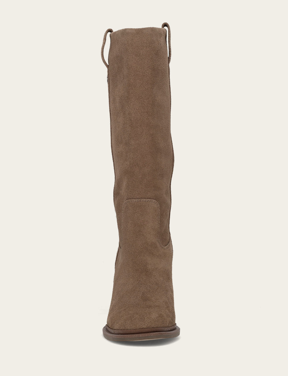 Women's Dark Taupe Alex Slouchy Mid Boot - Dark Taupe