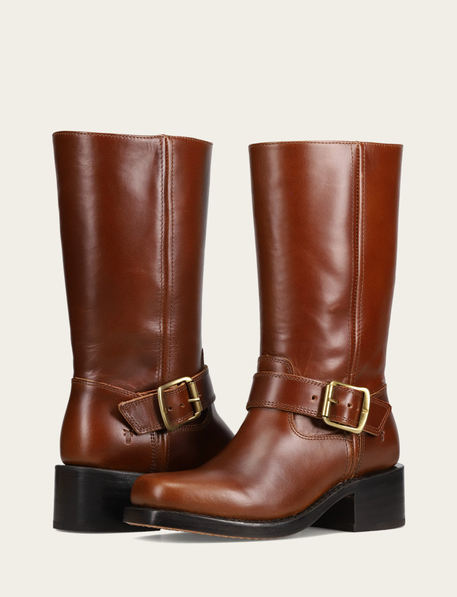 Women's Saddle Campus Buckle Boot - Saddle