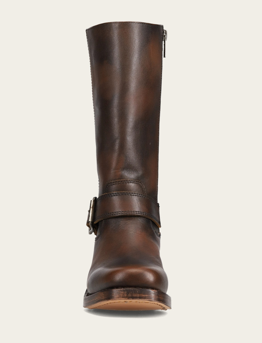 Women's Dark Brown Campus Buckle Boot - Dark Brown