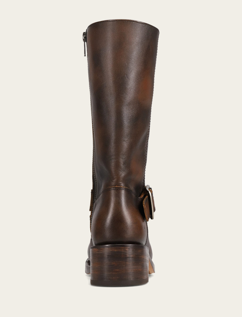 Women's Dark Brown Campus Buckle Boot - Dark Brown