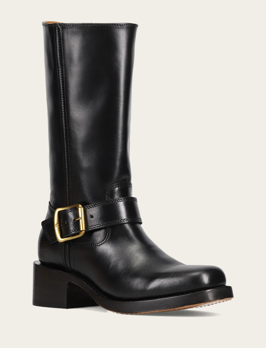 Women's Black Campus Buckle Boot - Black