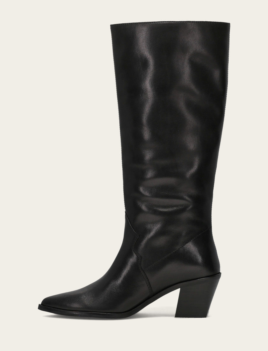 Women's Black Sara Slouchy Boot - Black