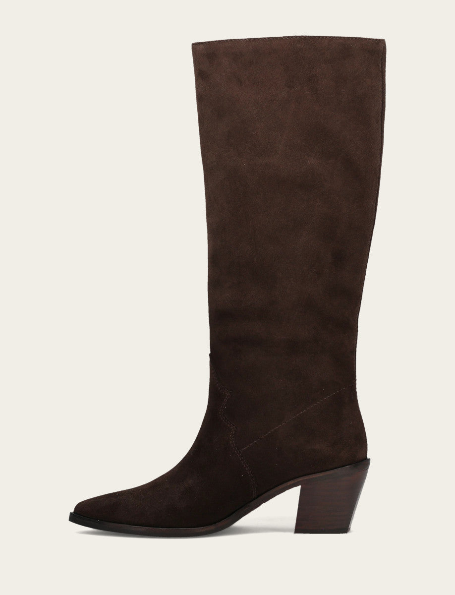 Women's Dark Brown Sara Slouchy Boot - Dark Brown