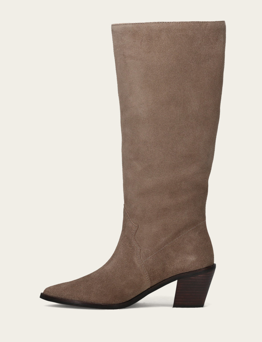 Women's Dark Taupe Sara Slouchy Boot - Dark Taupe