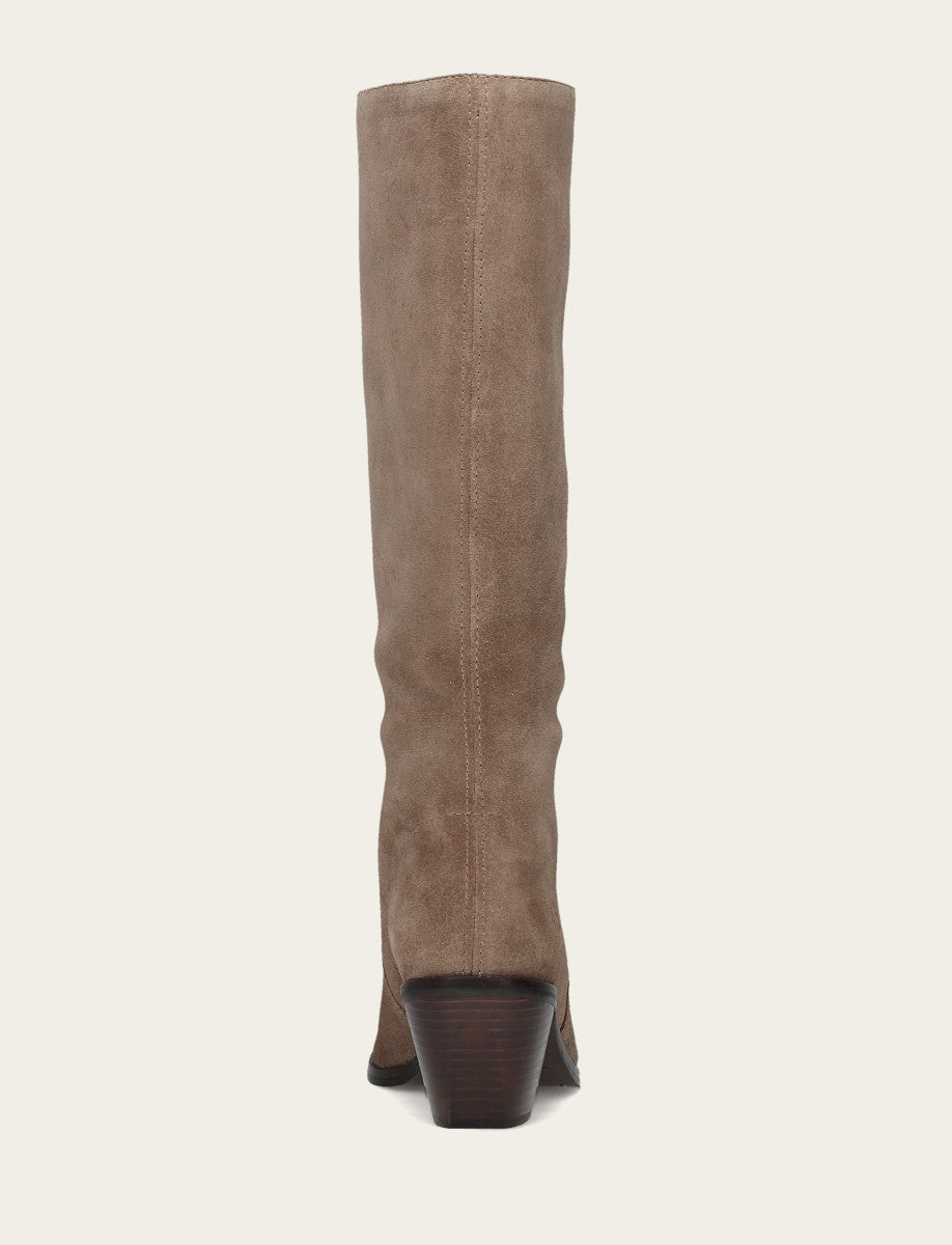 Women's Dark Taupe Sara Slouchy Boot - Dark Taupe