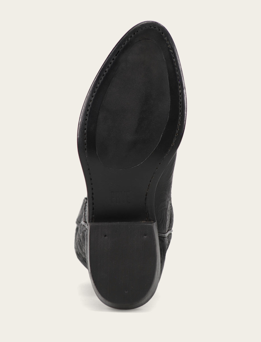 Billy Pull On Boot - Black Floral