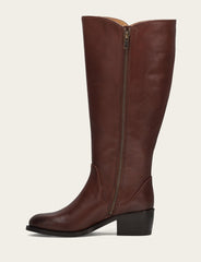 Women's Saddle Carson 2 Piping Tall Wide Calf Boot - Saddle
