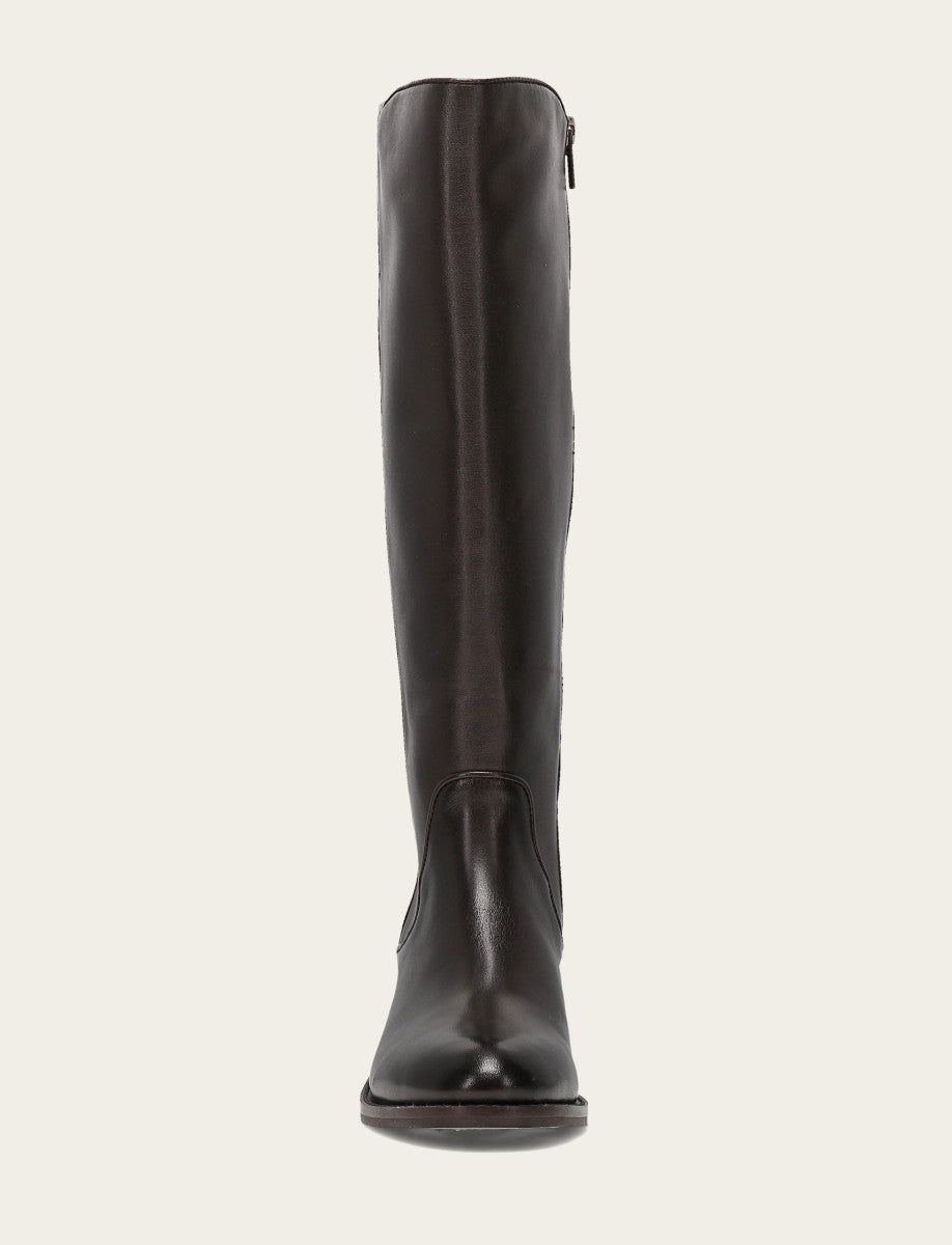 Women's Dark Brown Carson 2 Piping Tall Wide Calf Boot - Dark Brown