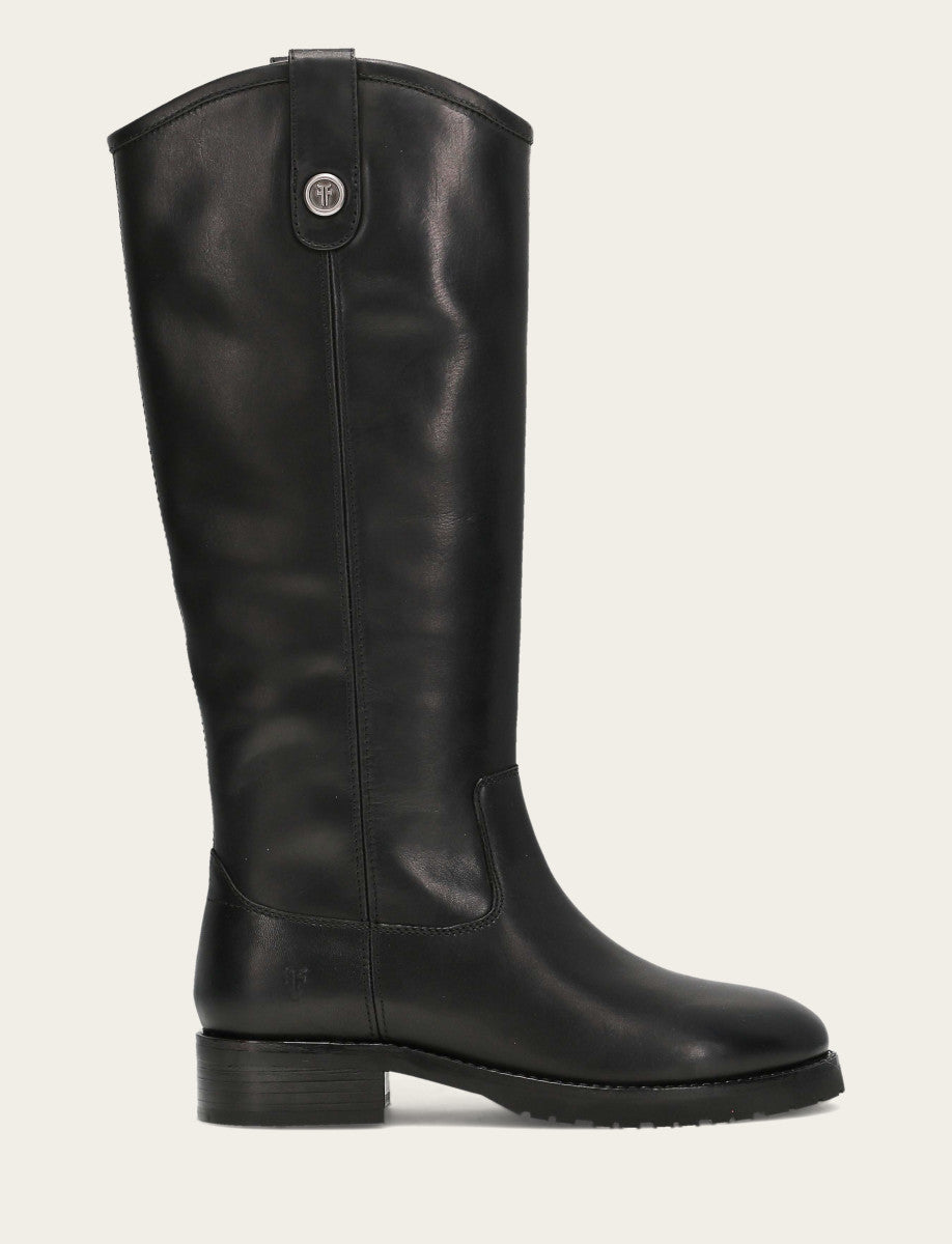 Women’s Black Wide Calf Melissa Lug Button Tall Boots | Frye - Black